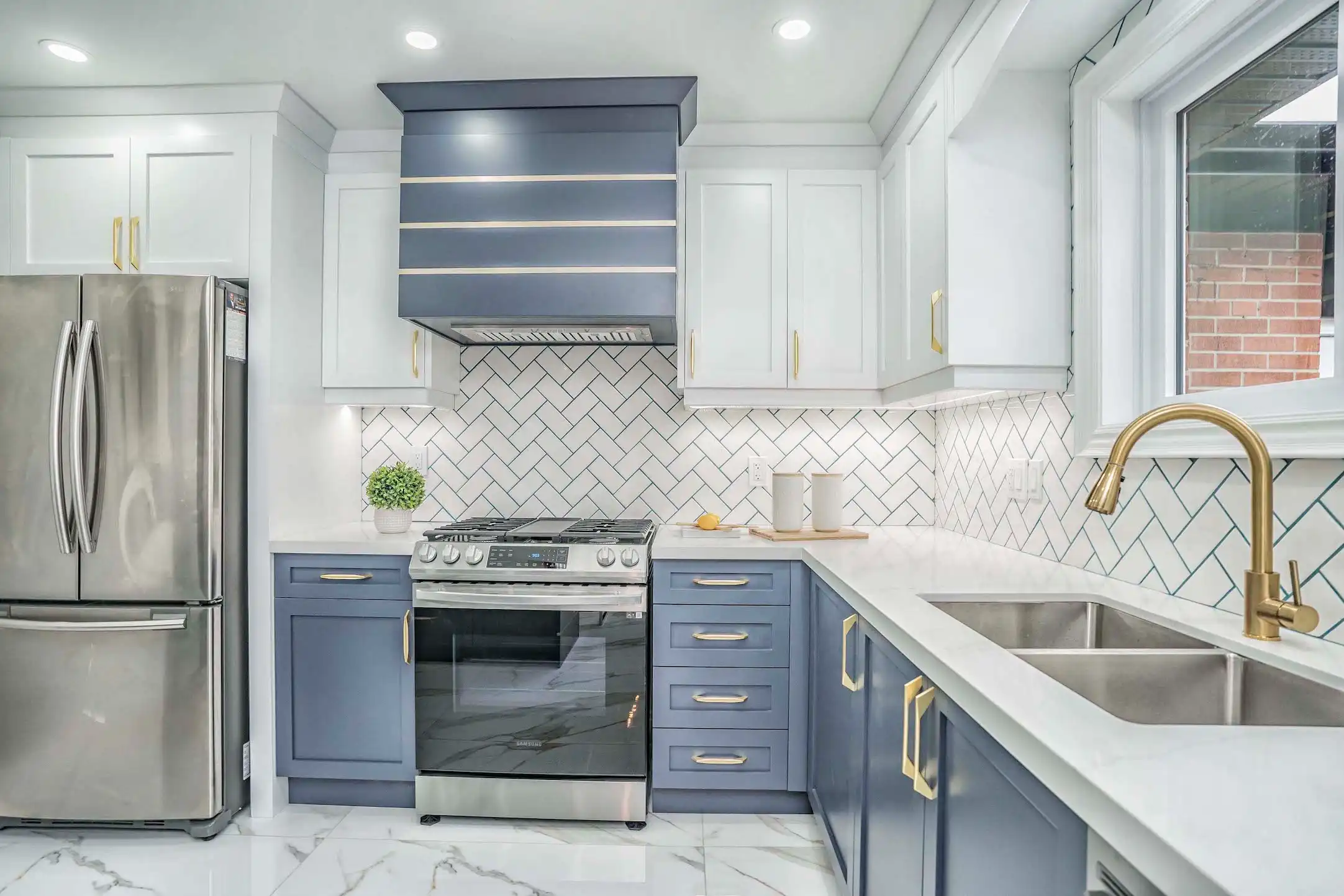 Magee — Blue Two-Tone Kitchen
