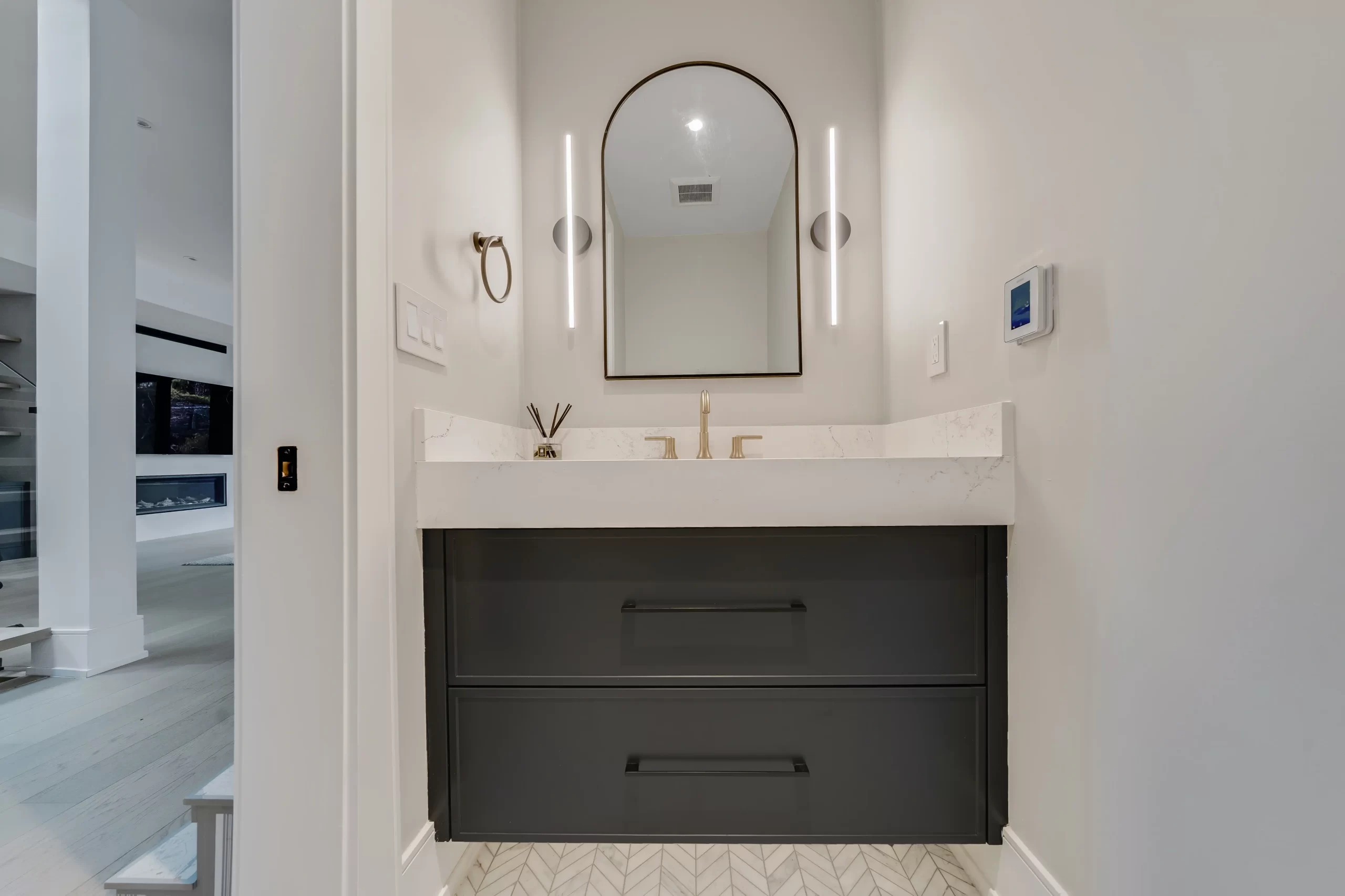 Varsity — Modern Powder Room